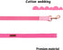 Elegant Little Tail Pink Dog Collar and Leash, Durable Adjustable Leather Collar for Small Dogs