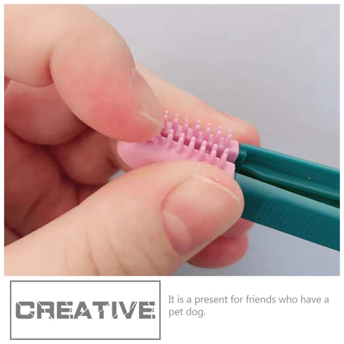 Balacoo 4pcs Brush Set - Plastic Eye Dogs Mini Combs for Cleaning Tear Stains, Lightweight Grooming Kit for Pets