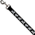 Buckle-Down Pet Leash - Dalmatians Running/Paws Black/Gray/White/Black - 4 Feet Long - 1/2" Wide