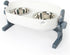 All for Paws Height Adjustable Cat Elevated Bowls Stainless Steel Dog Food Water Bowls, Height Adjustable Cat Feeder Mess Proof Pet Feeding Bowls(Small)