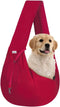 FDJASGY Small Pet Sling Carrier - Hands Free Reversible Pet Papoose Bag with Safety Belt for Outdoor