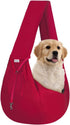 FDJASGY Small Pet Sling Carrier - Hands Free Reversible Pet Papoose Bag with Safety Belt for Outdoor