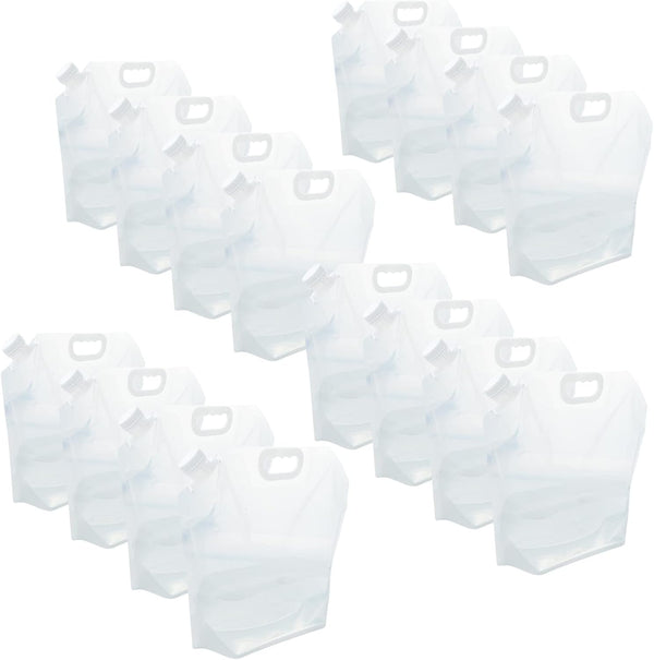 WMXWAN 16-Pack Collapsible Water Containers (2.6 Gallon / 10L Each) - BPA Free