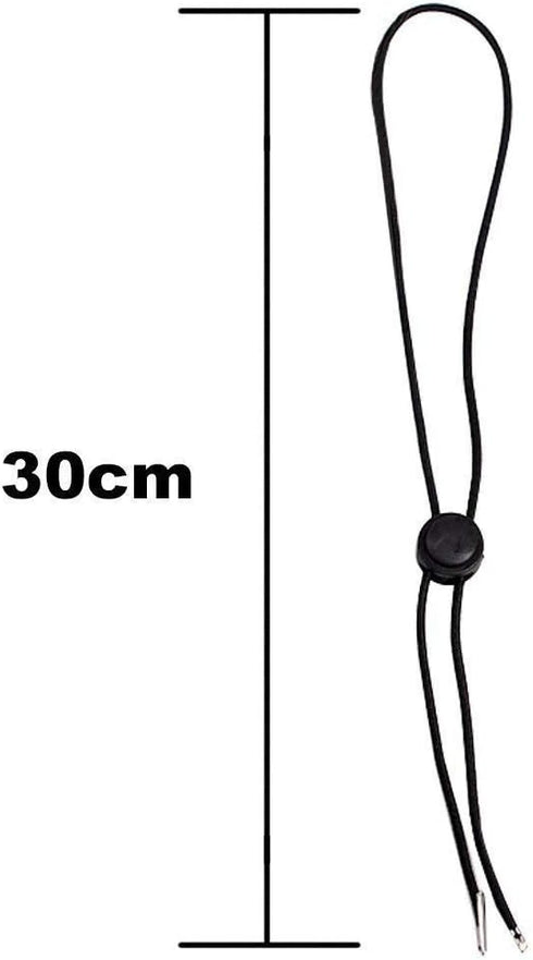 Hat Chin Cord, Flexible Removable Hat Chin Strap with Spring Loaded Stop Cord, Set of 5