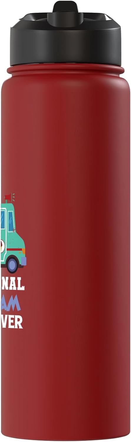 Classic Ice Cream Truck Driver Nostalgic Vehicle Ice Cream Truck Professional Truck Driver Classic Vehicle Stainless