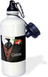 Groom Sports Water Bottle, 21 oz, White 3dRose