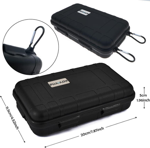 Waterproof Dry Storage Box Protective Case Outdoor Sports Survival Equipment Sealed Box with 2 U-Shape Buckle for Fishing Camping Hiking EDC Tools Keys by PLIAVAON