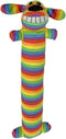 Multipet Rainbow Loofa Plush Dog Toy, 12"