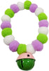 Pom Pom Dog Collar, Elastic Cat Collar with Decorative Plush Ball, Eye-catching Necklace with Bell for Photos, Walking