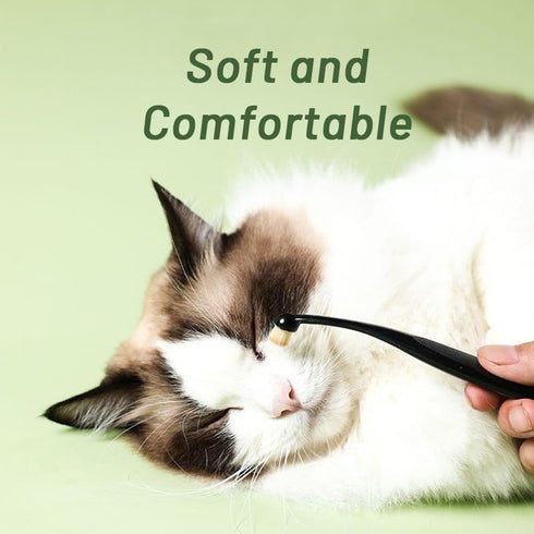 Dog and Cat Eye Powder Brush - 4 Pack Tear Stain Remover Brush with Ergonomic Handle