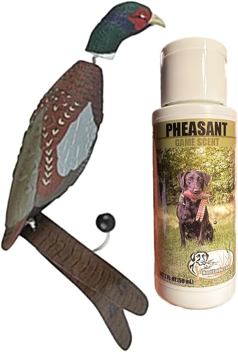 Ultimate Pheasant Hunting Training Scent - Pheasant Dog Training Scent with Realistic Dummy Included for Effective Bird