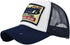 Half Mesh Vintage Washed Baseball Cap, Adjustable Denim Trucker Sun Hat Unisex