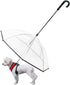 OMEM Portable Modular Dog Umbrella with Leash, Pet Outdoor Rainproof Supplies, Diameter 28.3"