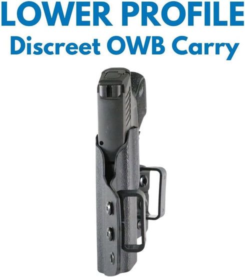 Weber Tactical Holster, Optics Ready OWB, USA Made, Adjustable Passive Retention for 9MM and .40
