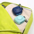 AKOAK 40CM Outdoor Travel Quick Drying Towel with Portable Creative Silicone Box, Microfiber Cold Sports Quick Drying
