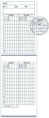 Golf Scorecard and Statistics Notebook with Weatherproof Paper - Fits Golf Covers (2 Pack)