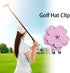 Golf Hat Clip Peach Blossom Ball Markers, Magnetic Hat Marker for Professional Golf