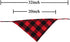 3 Pack Dog Bandana Plaid Reversible Triangle Bibs, Scarf Accessories for Large Dogs and Cats