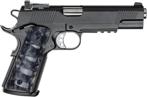 Guuun 1911 Magwell Grips, High Polished Synthetic Pearl Resin with Ambi Safety Cut