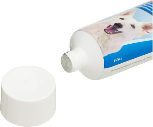 Toothpaste with Beef Flavour by Trixie (helps if dogs like the taste!)