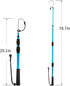 SAN LIKE Telescopic Fishing Gaff - Aluminum/Fiberglass Pole with Stainless Steel Hook