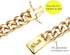 Gold Dog Collar 18k Cuban Link Chain, Chew Proof Stainless Steel, 15mm/19mm Wide, 10-26inch