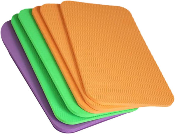 Veemoon 6pcs Yoga Fitness Accessories, Exercise Mats, Padded Flooring, Knee Pads, Small Mat, Elbow Pads, Kneeling