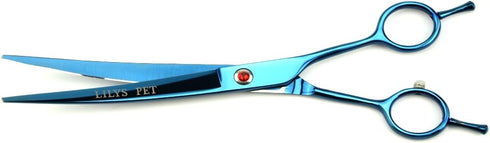 LILYS PET 8.0" Professional Grooming Scissors Kit, Coated Titanium, Sharp Stainless Steel Blade for Dogs