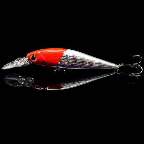 OriGlam 10 Pack Fishing Lures - Hard Baits, Minnow Crankbait & Swimbait Kit for Freshwater & Saltwater