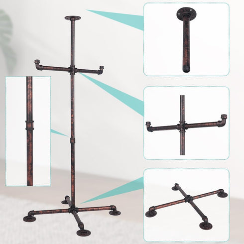 Heavy Duty Steel Tactical Gear Stand, Body Armor Holder, Plate Carrier Stand, Tactical Gear Tree