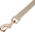 Soft Cotton Dog Leash - 5 Ft Heavy Duty Corduroy with Gold Metal Hook for Small Medium Large Dogs (White)