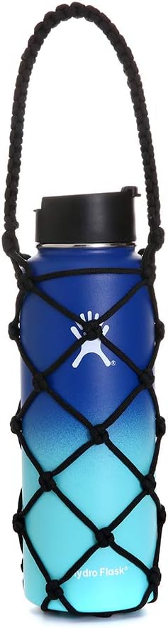 Water Bottle Carrier Strap, Wine Cup Holder for Sports Bottle Sling, Fits 17-25oz, 32oz-40oz, 64oz
