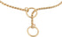 Alvalley Metal Chain Dog Show Collar, Adjustable Brass Snake Chain for Toy to Extra Large Dogs (Gold, 26", 3.8mm Thick)