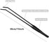 15 inch Black Curved Aquarium Tweezers, Stainless Steel with Carbonation Protection Coating for Aquatic Plants