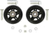 ORO 1 Pair Luggage Wheels Replacement 78 * 24mm Case Wheels with 8mm Bearings for Suitcase and Skate