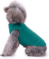 Chol&Vivi Dog Clothes, 2pcs Soft Cotton T-Shirts for Small to Extra Large Dogs (Black and Dark Green, M (18" Chest))