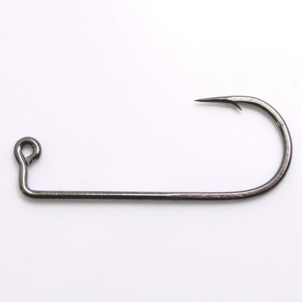 Generic 32833 Black Nickel 2X Strong Salmon Steelhead Jig Hooks for Molds Size: