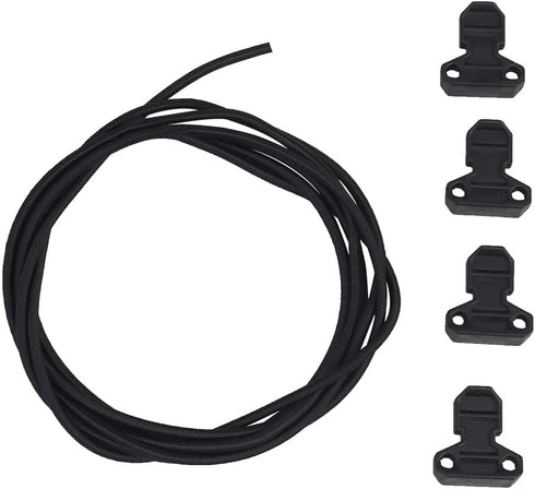 Tactical Magazine Adjustable Shock Cord Retainer, Pull Tab Fast Draw Elastic Retention Straps, Mag Pouch Accessories