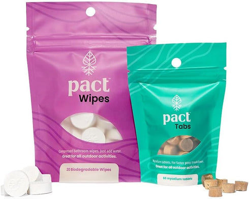 PACT Lite Bathroom Kit - Ultralight Bathroom Gear for Camping, Backpacking, Backcountry