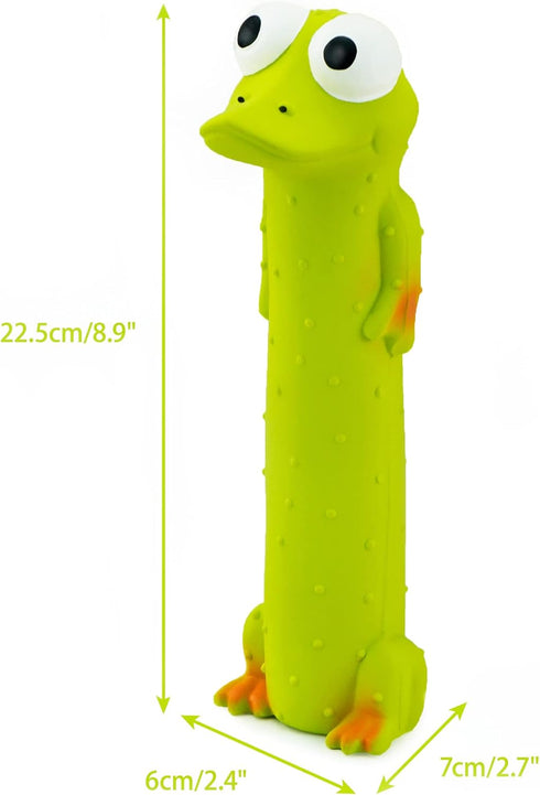 3 Pack 9" CHIWAVA Squeaky Latex Dog Toys Standing Stick Animal Puppy Fetch Interactive Play for Small Medium Dogs