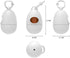 TUG Dog Waste Bag Dispenser with Dog Poop Bags, 15 Bags Per Roll, White Dispenser