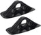 Paddle Bracket Accessories - 2 Pcs Rubber Boat Awning Top Deck Hinge for Kayak Shade Equipment & Rod Holder