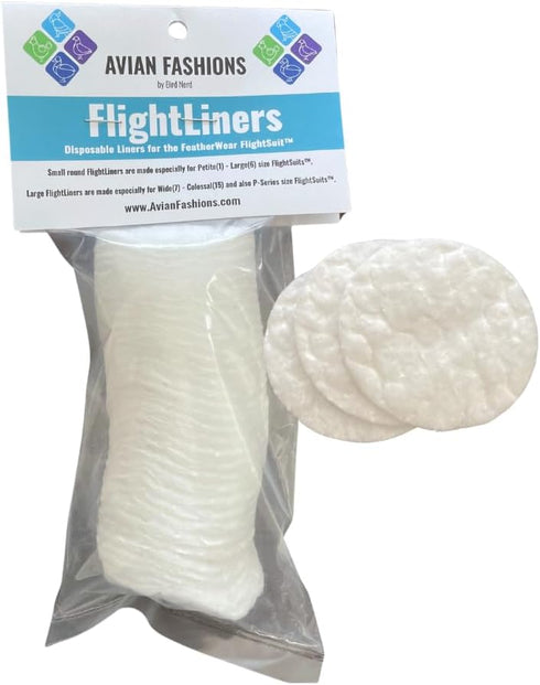 Small Liners for Avian Fashions FeatherWear FlightSuit Bird Diaper | Disposable |