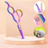 Set LILYS PET Safe Round-Tip Professional PET DOG Grooming Coated Titanium scissors suit Cutting&Curved&Thinning shears