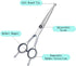 YLEECH 5 1 4CR Professional in Dog Grooming Scissors Kit with Safety Round Tips, Sharp Heavy Duty Stainless Steel Pet