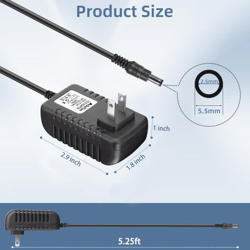 DaToo Aquarium Light LED Power Adapter AC 100-240V DC 24V 1A Replacement Power Adapter Fish Tank Light Power Supply Converter with Indicator Light by DaToo