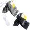 Women's & Men's 2 Pack USB Heated Gloves - Winter Mitten Heating Warmer (Black+Gray)
