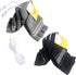 Women's & Men's 2 Pack USB Heated Gloves - Winter Mitten Heating Warmer (Black+Gray)