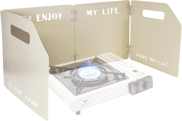 Stove Windscreen, Folding Camping Stove Windshield, 4 Plates Stainless Steel for Outdoor Cooking, Picnic, and