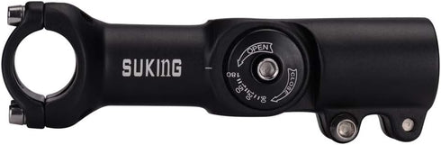 FOMTOR Bike Stem Adjustable MTB Stem, 0~90 Degree, 80mm 90mm 110mm, Suitable for Most Mountain Bike, Road Bike, BMX